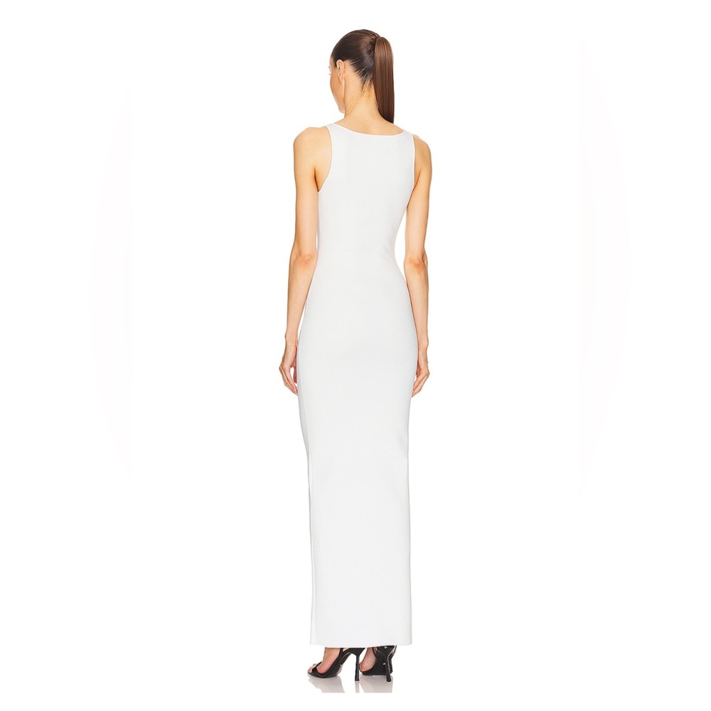 Helsa Teva Knit Dress in White - Picture 4 of 7
